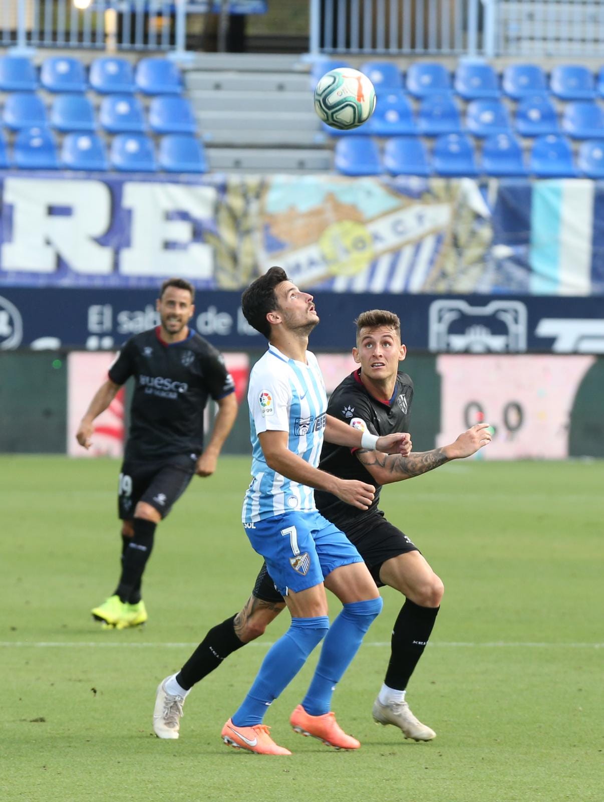 La vuelta del fútbol a La Rosaleda tras el parón de LaLiga por la pandemia