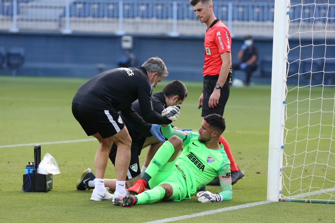 La vuelta del fútbol a La Rosaleda tras el parón de LaLiga por la pandemia