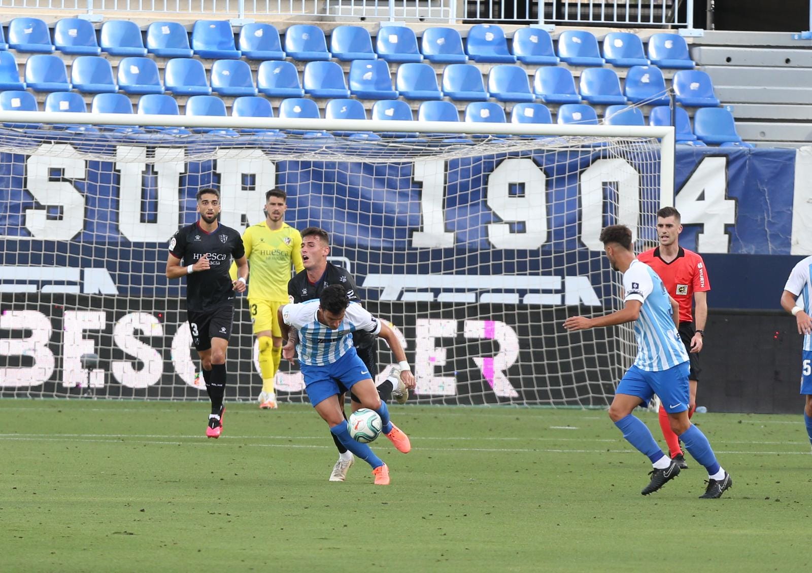 La vuelta del fútbol a La Rosaleda tras el parón de LaLiga por la pandemia