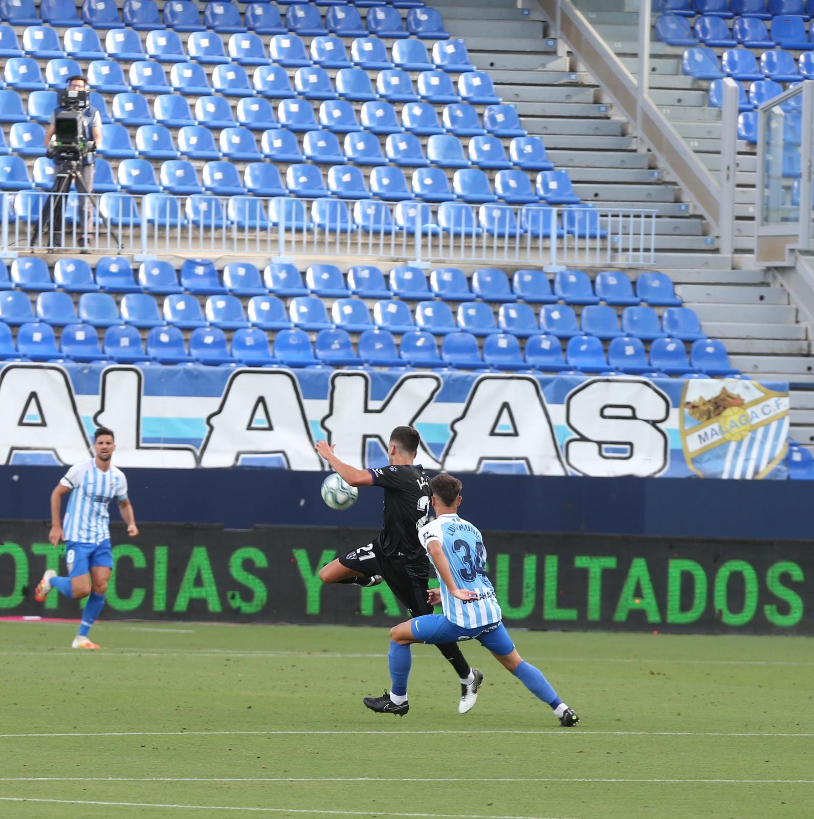 La vuelta del fútbol a La Rosaleda tras el parón de LaLiga por la pandemia