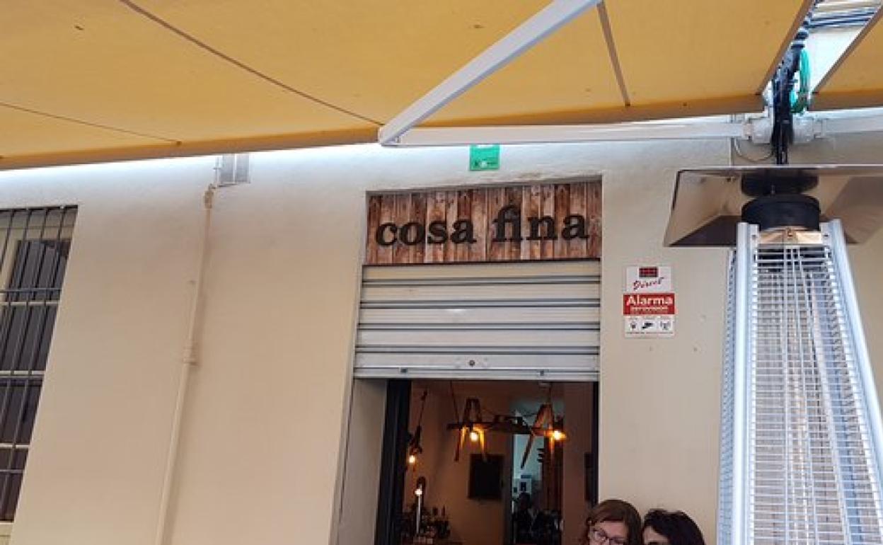 Vista de la entrada de Cosa Fina. 