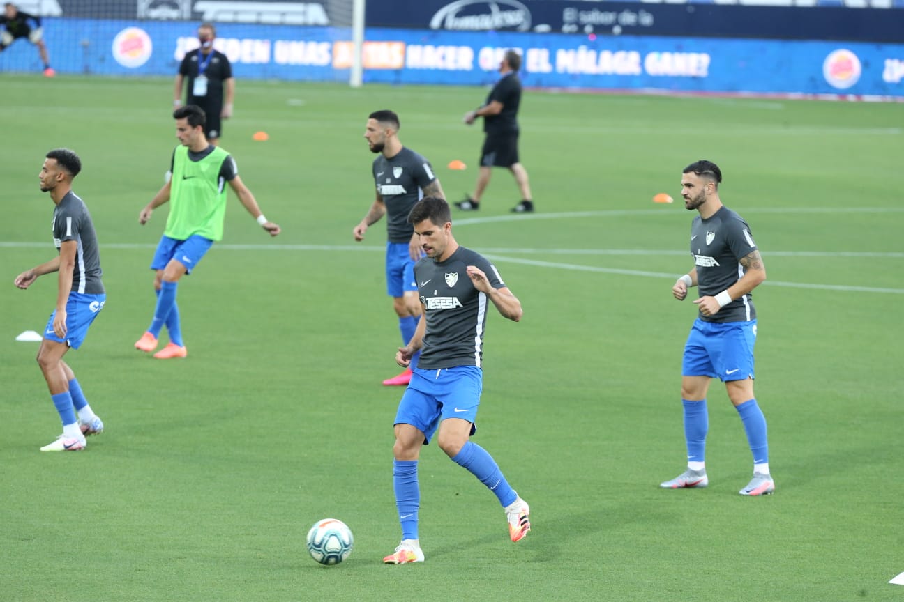 Todos los momentos del partido en imágenes desde La Rosaleda, que por segunda vez abre sus puertas para el fútbol pero sin aficionados en las gradas. 