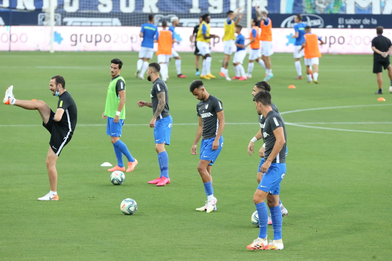 Todos los momentos del partido en imágenes desde La Rosaleda, que por segunda vez abre sus puertas para el fútbol pero sin aficionados en las gradas. 
