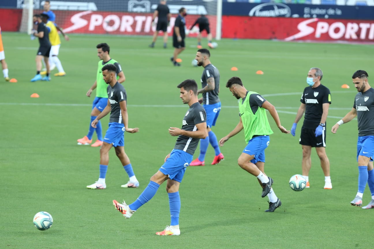 Todos los momentos del partido en imágenes desde La Rosaleda, que por segunda vez abre sus puertas para el fútbol pero sin aficionados en las gradas. 