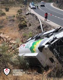 Imagen secundaria 2 - Imágenes del vehículo siniestrado, de la compañía petrolera BP. 