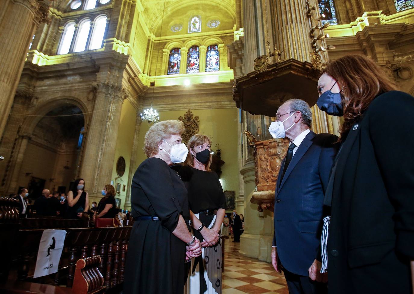 Funeral en la Catedral de Málaga por las víctimas de la pandemia. 