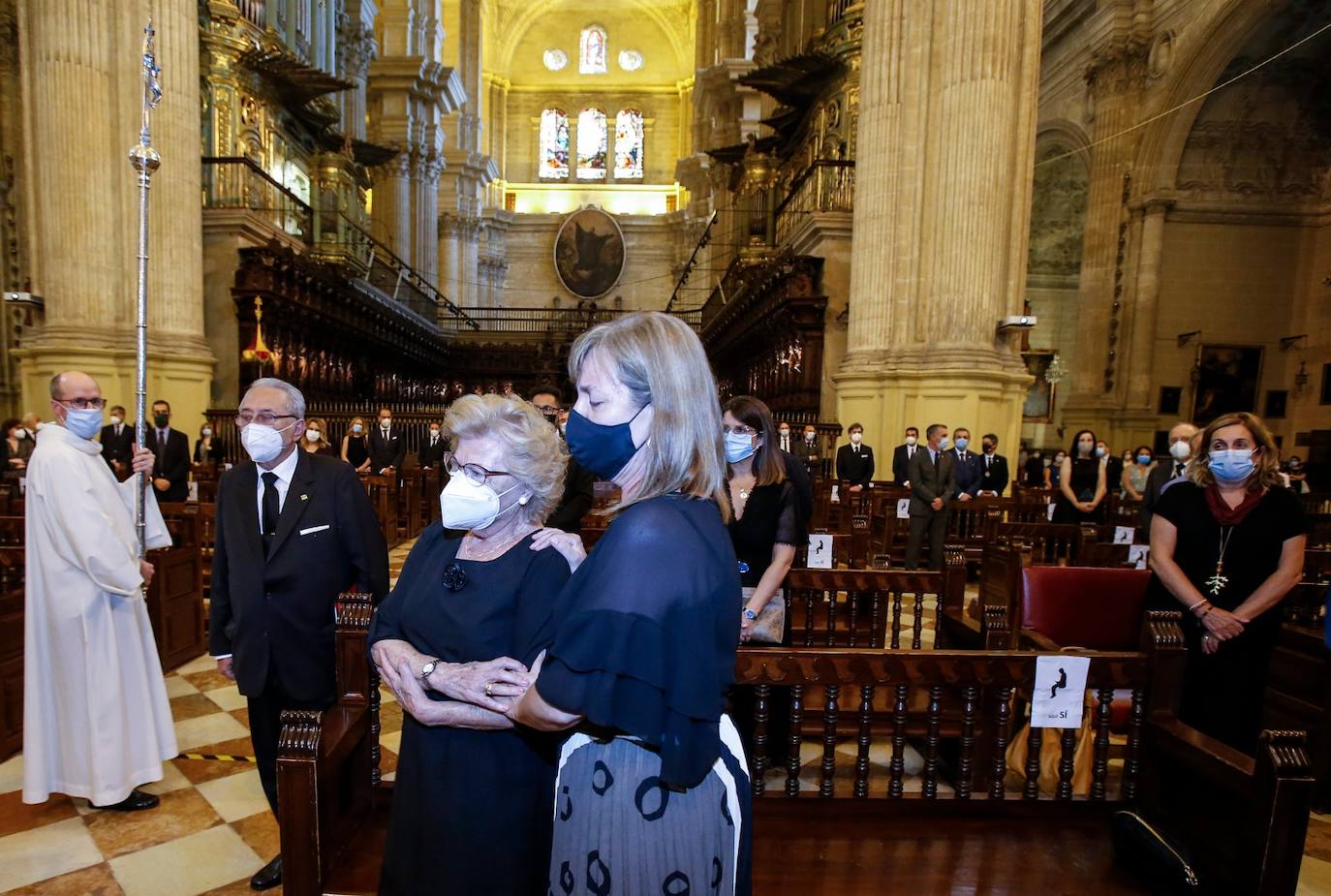 Funeral en la Catedral de Málaga por las víctimas de la pandemia. 