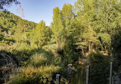 Imagen secundaria 1 - Gracias a estas instalaciones, se evita pasar por el curso del río para ir desde el Puente de San Juan hasta el Prado de la Escribana. El recorrido forma parte de la etapa 27 de la Gran Senda de Málaga.Las pasarelas,que son metálicas, son seguras y cómodas para los senderistas. 