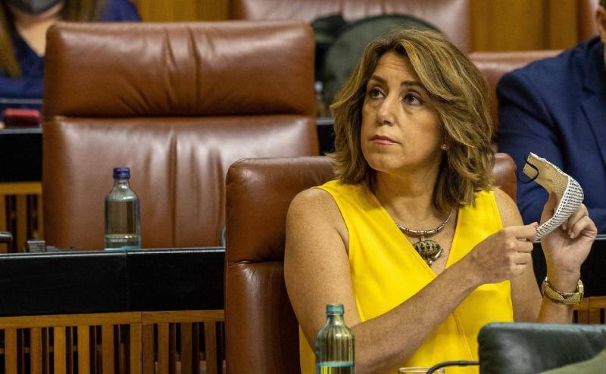 Susana Díaz, en el Parlamento andaluz 