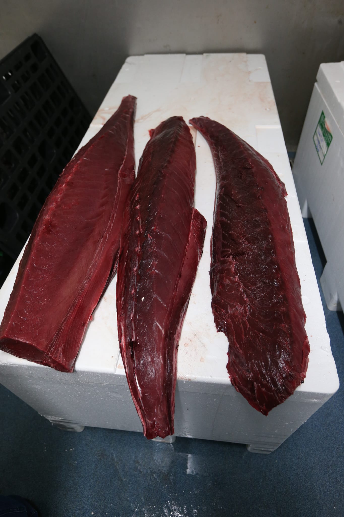 Varios puestos de Mercamálaga, realizan a diario el espectacular despiece de esta especie tan apreciada en el mundo