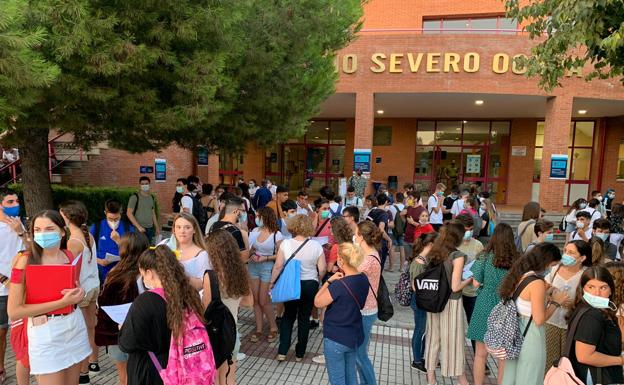 Ambiente de estudiantes esta mañana en Málaga