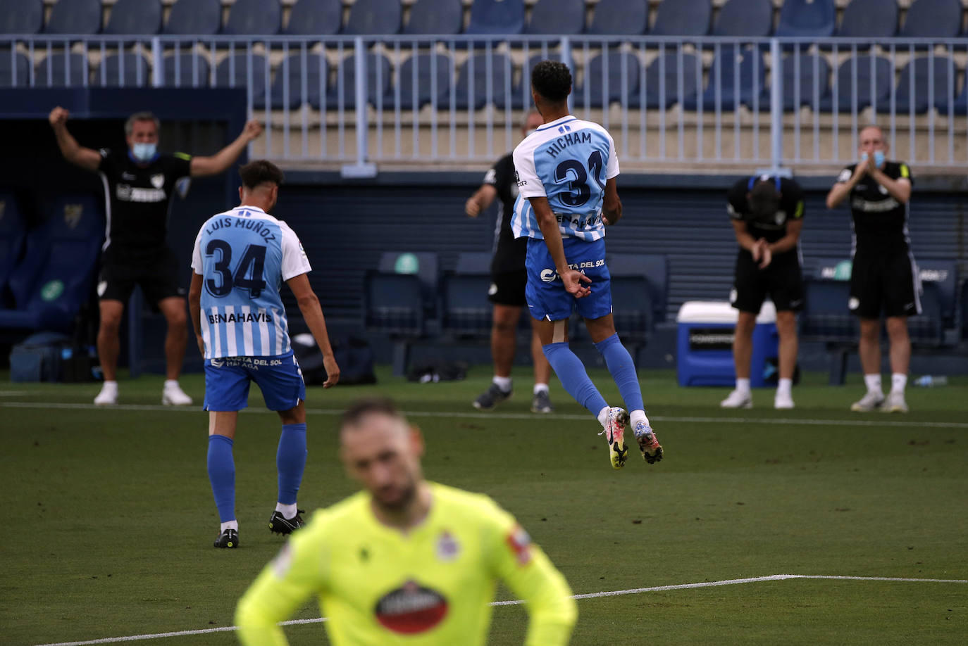 El Málaga logró una valiosa victoria en La Rosaleda