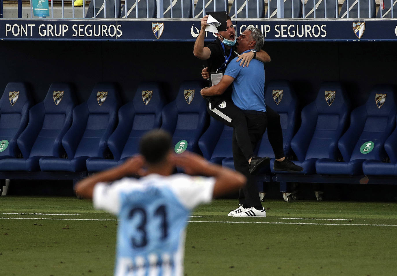 El Málaga logró una valiosa victoria en La Rosaleda