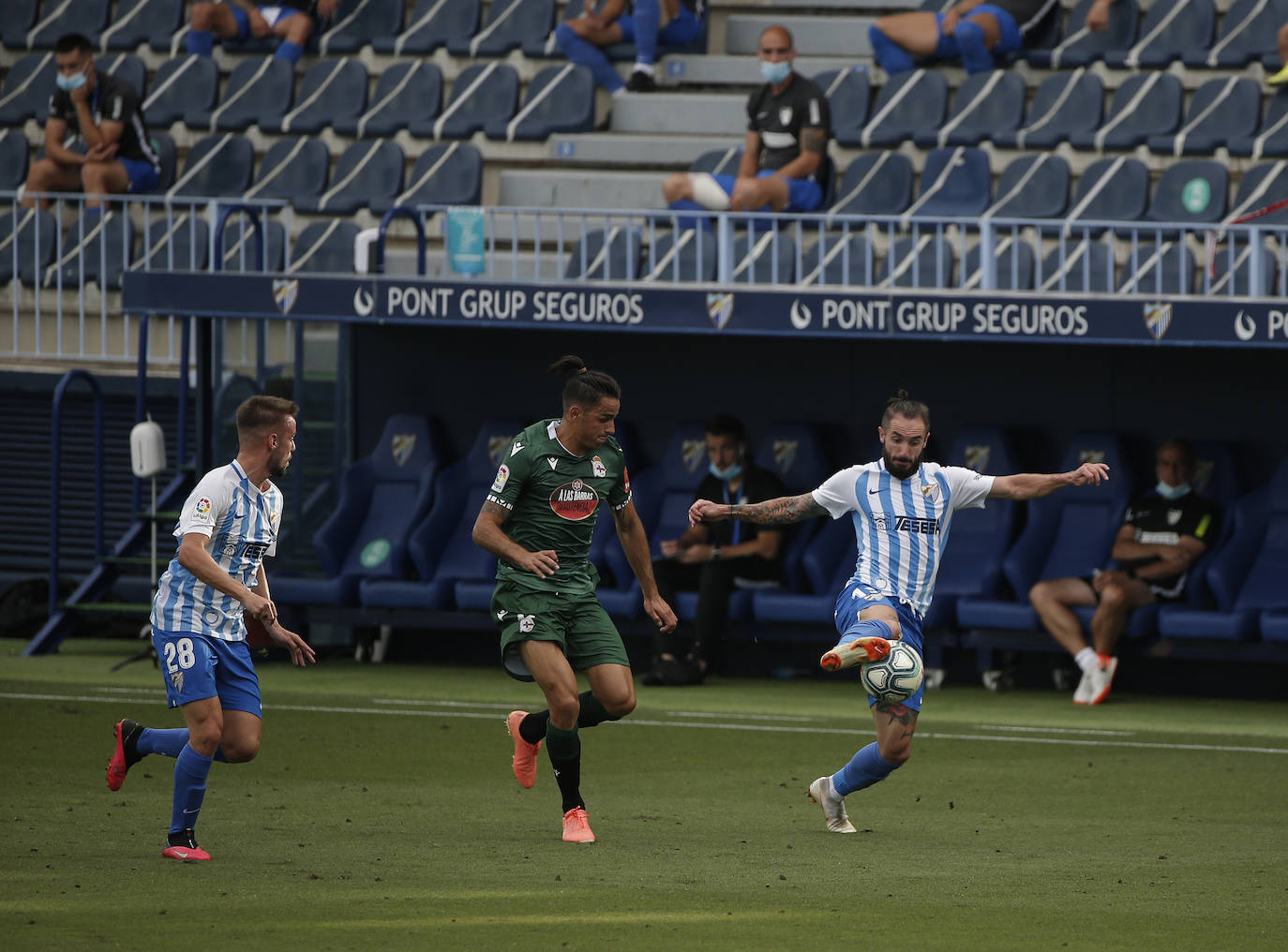 El Málaga logró una valiosa victoria en La Rosaleda