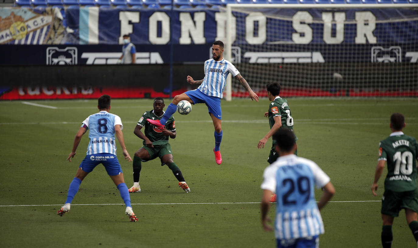 El Málaga logró una valiosa victoria en La Rosaleda