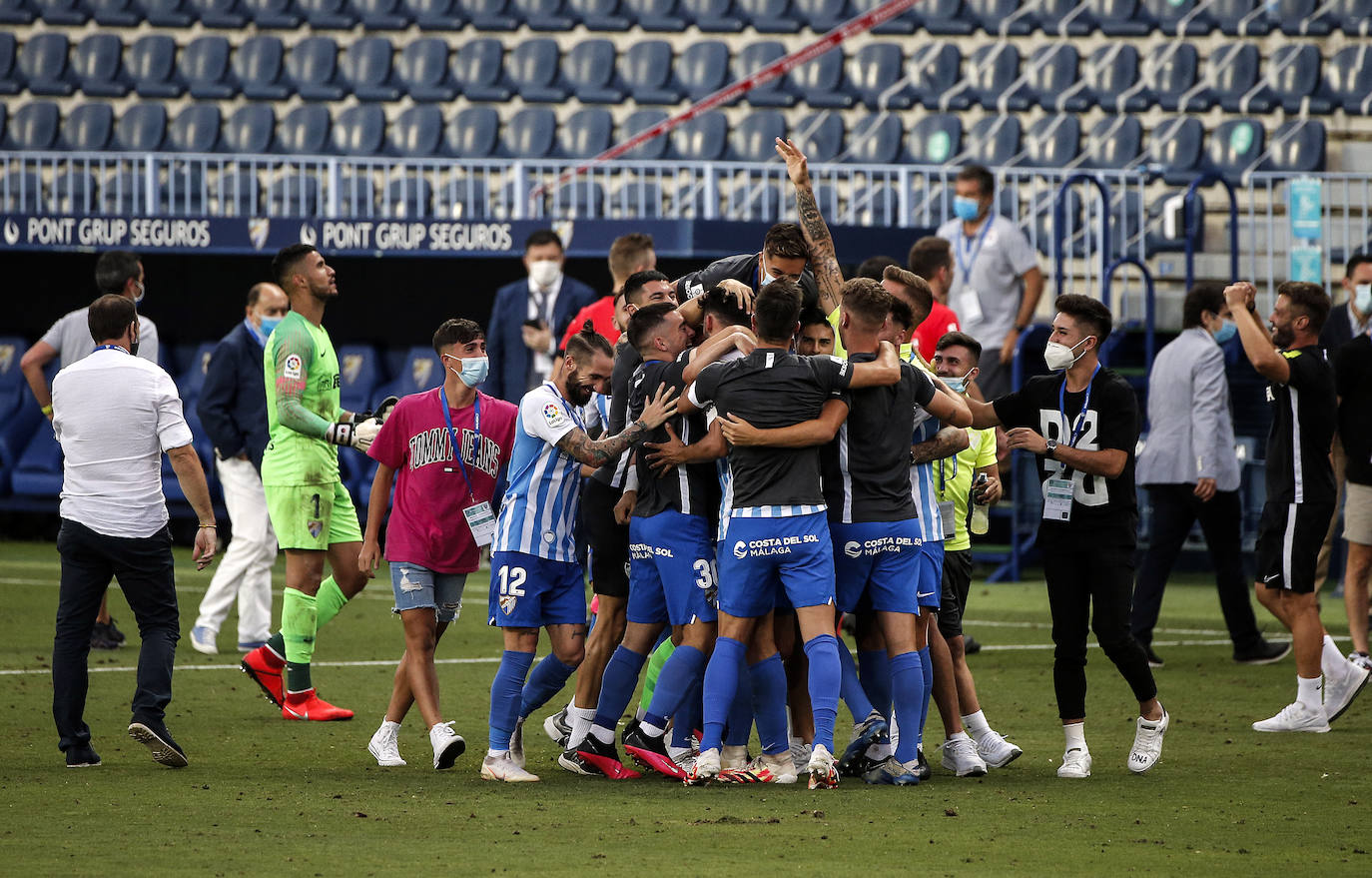 El Málaga logró una valiosa victoria en La Rosaleda