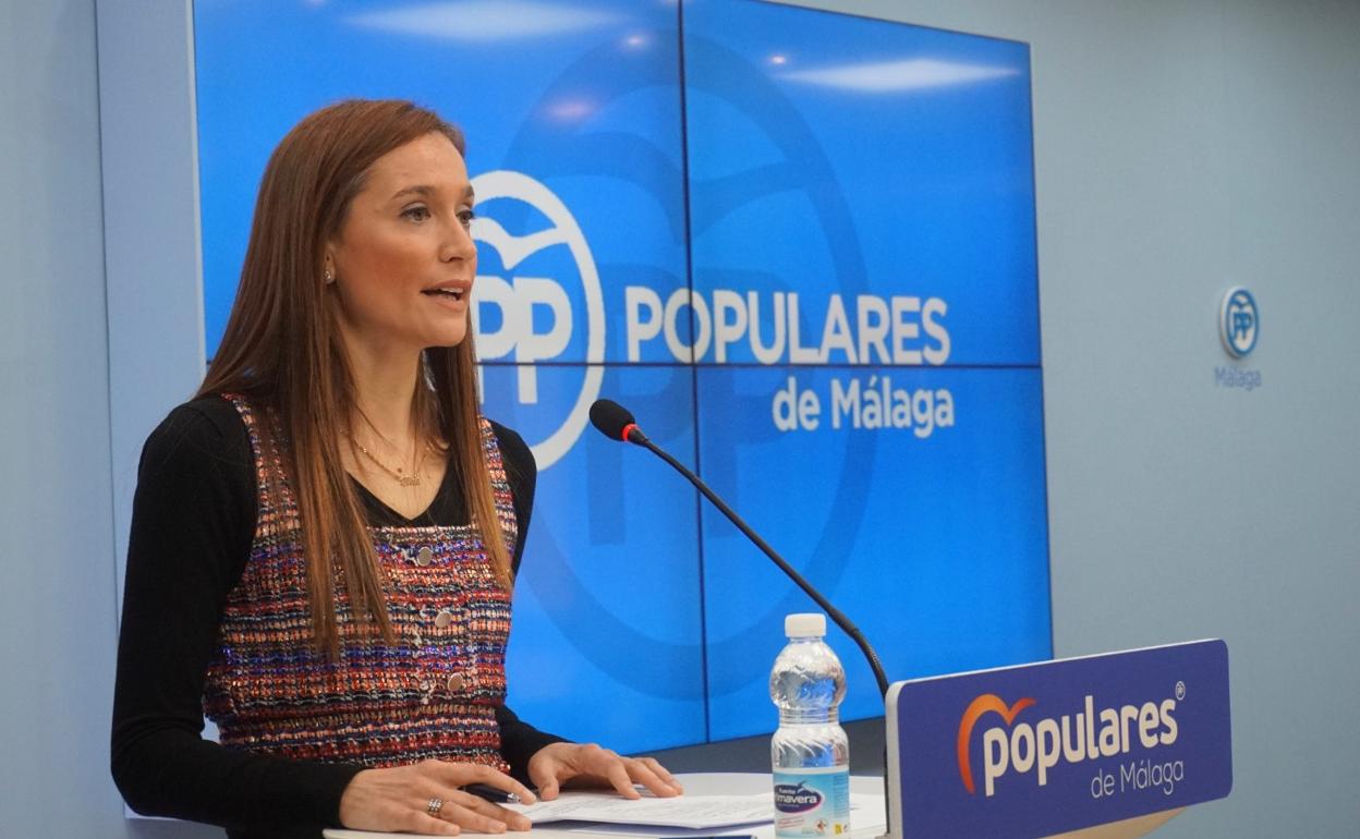 Pérez de Siles, en la sede provincial del PP.