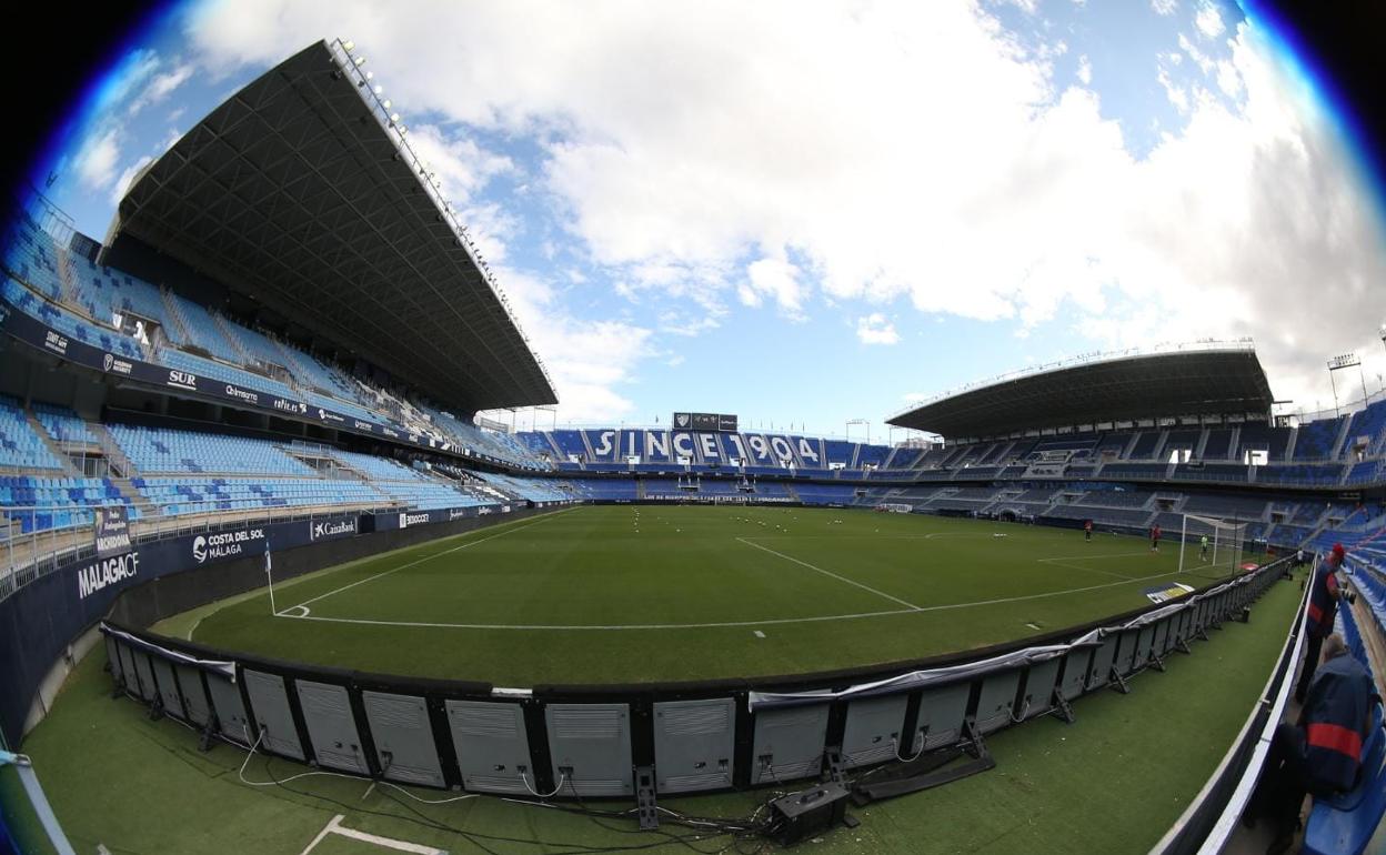 Estadio de La Rosaleda.