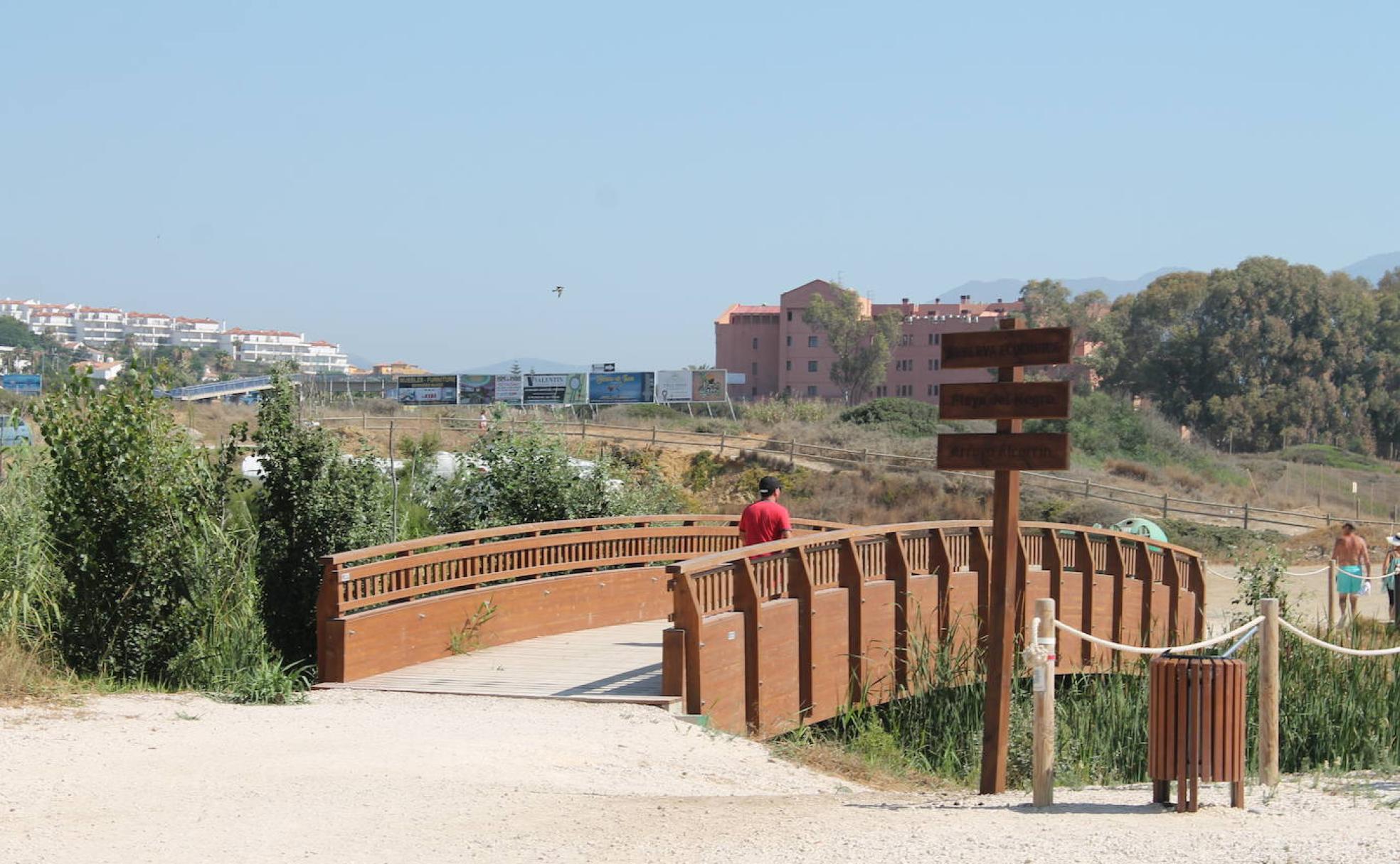 Uno de los puentes habilitados en la ruta.