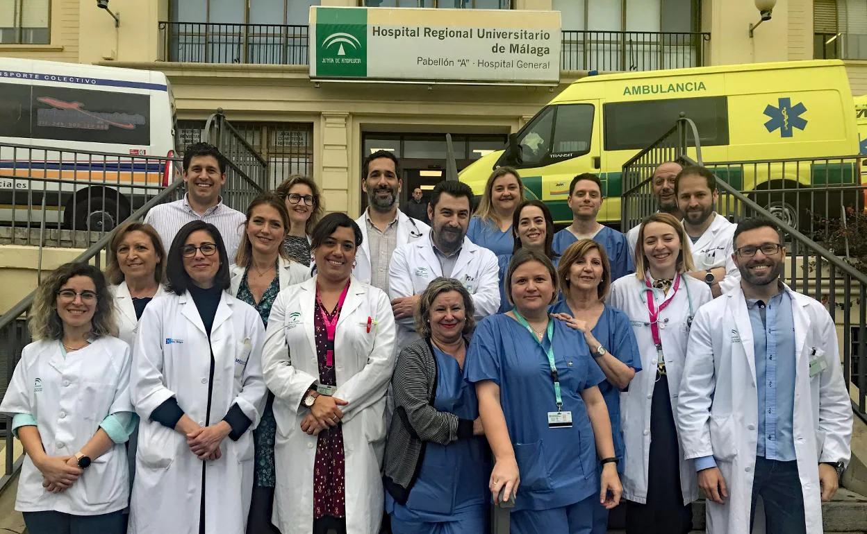 Equipo de transplantes del Hospital Regional. 