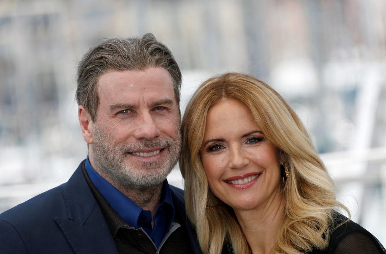 John Travolta y Kelly Preston, en el Festival de Cannes en 2018. Eric Gaillard / REUTERS