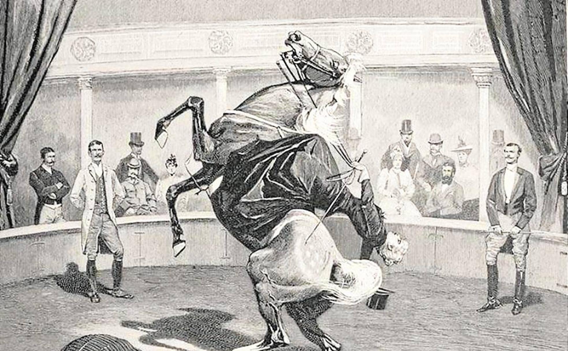 La baronesa Rahden ejecutando su famosa «cabrade».