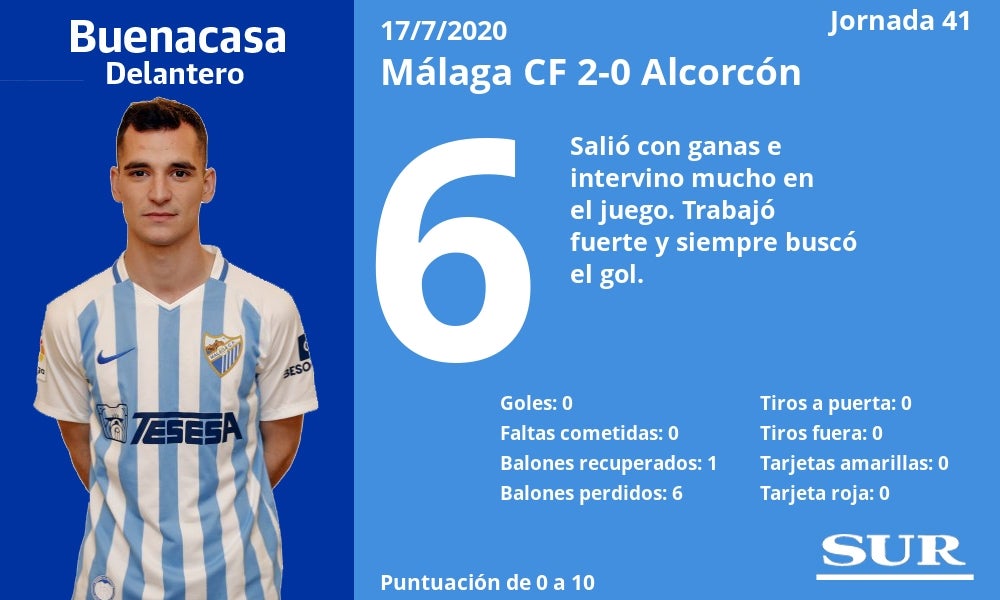 Fotos: Notas a los jugadores del Málaga
