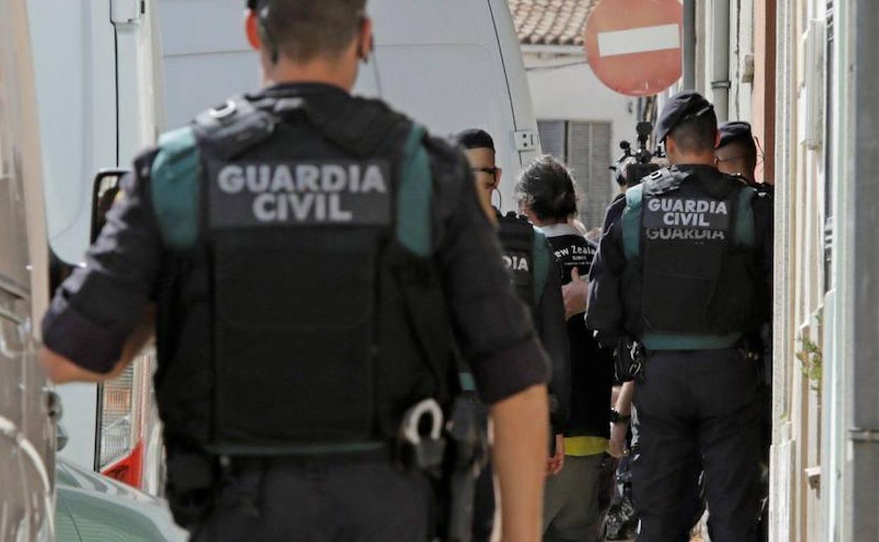 Imagen de archivo de una operación de la Guardia Civil