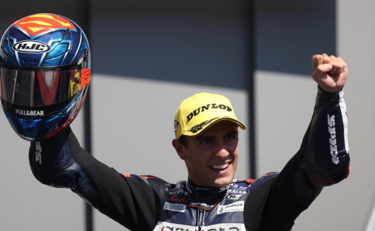 Albert Arenas celebra su victoria en el Red Bull Ring. 