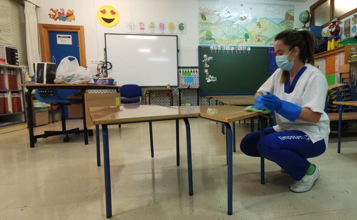 Los colegios malagueños tendrán una limpieza reforzada durante este curso. 