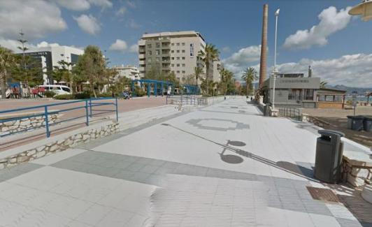 Imagen del paseo marítimo de la capital malagueña. 