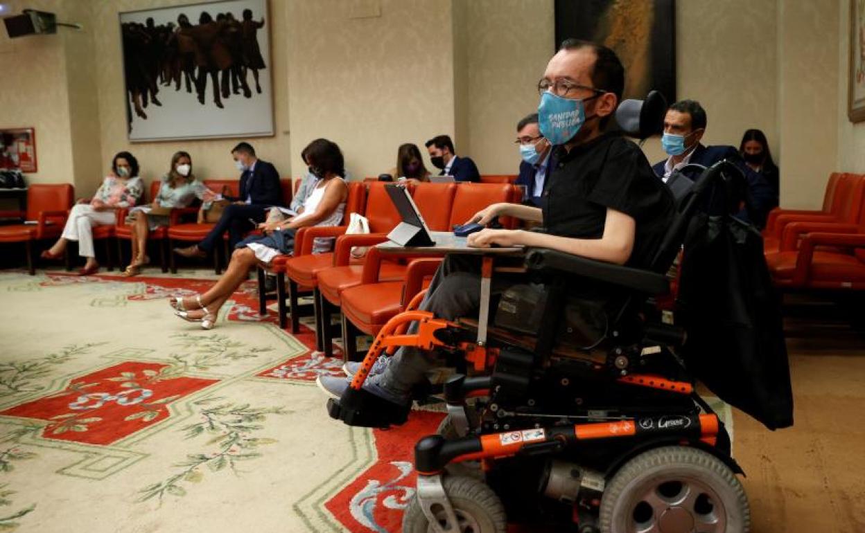 Pablo Echenique, portavoz de UP en el Congreso