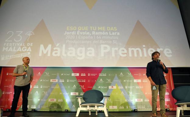 Imagen principal - 'Eso que tú me das' (2020), de Jordi Évole y R. Lara trata los últimos días de vida de Pau Donés. Presentación del documental 'En tensión' (2019), para Cinema Cocina. El realizador de 'Dios' (2019), Juan Francisco González, presenta el documental en el Echegaray. 