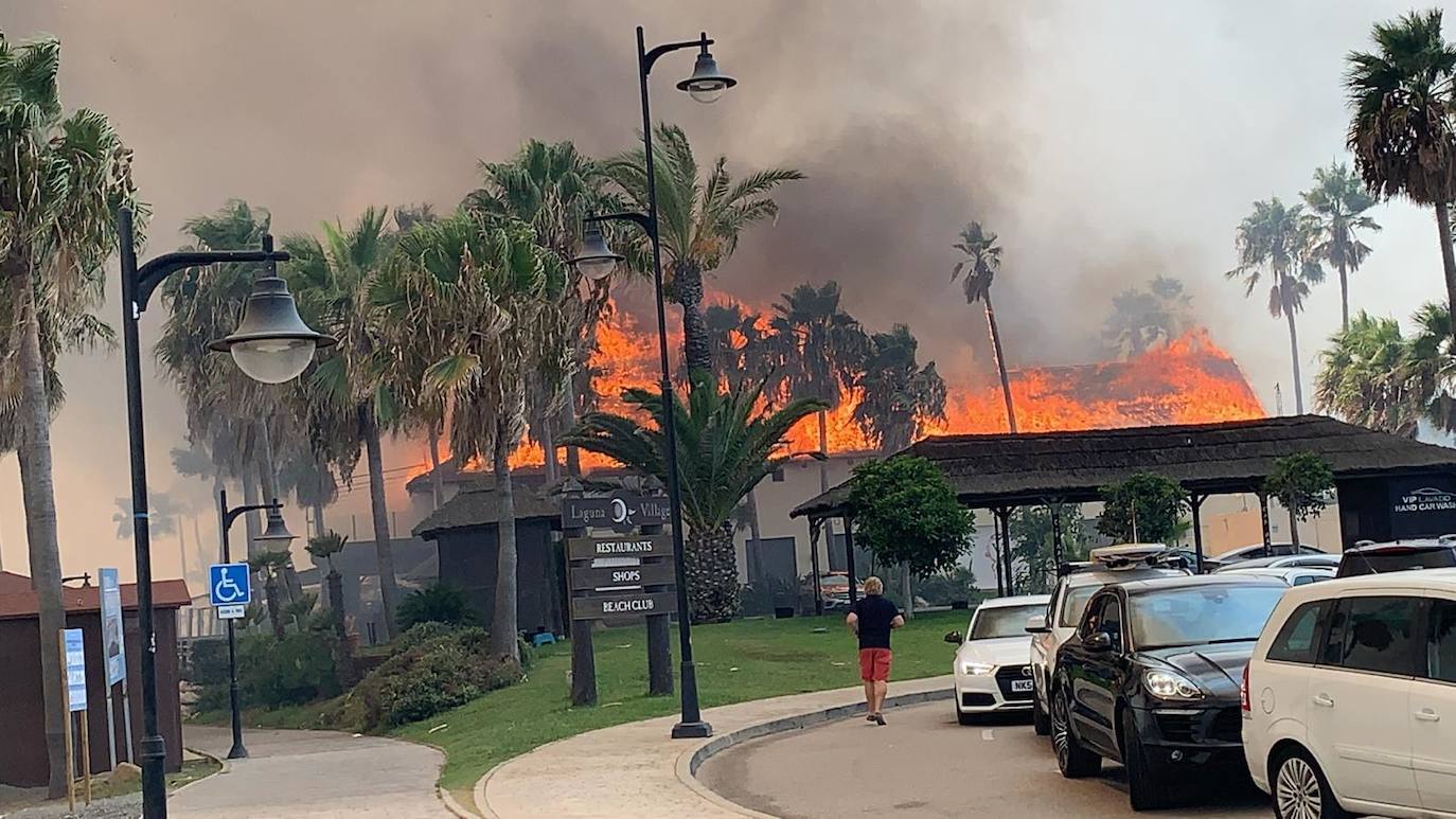 Efectivos del Plan Infoca y del Consorcio Provincial de Bomberos trabajan en la zona