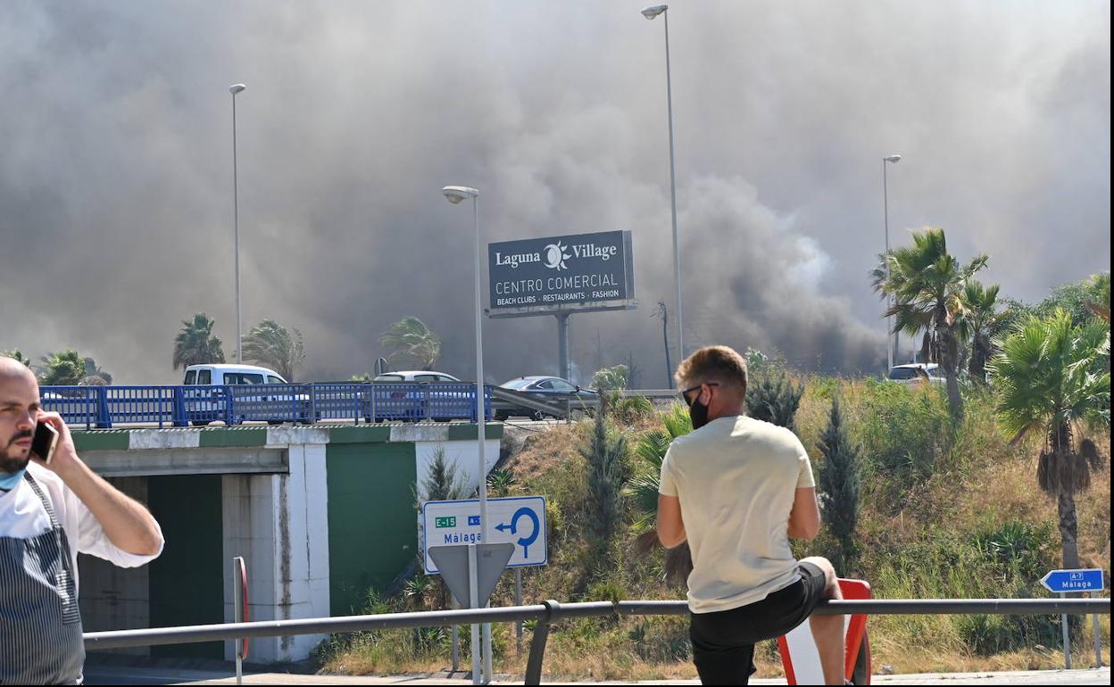 El incendio de Estepona afecta a 42 hectáreas de terreno