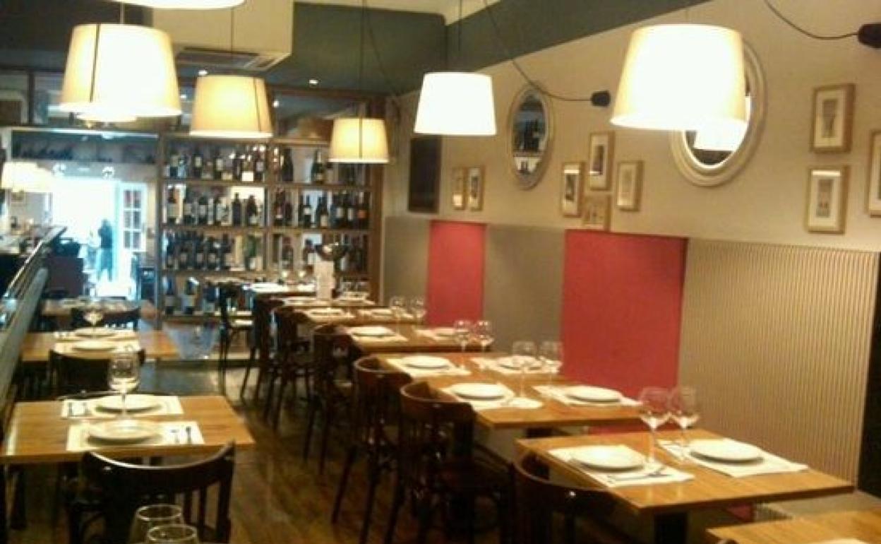 Vista del interior del Mesón de Cervantes. 