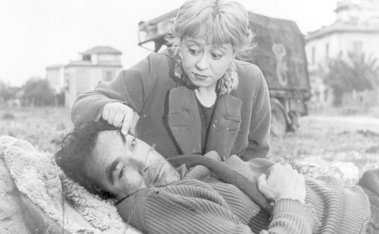 Anthony Quinn y Giulietta Masina, en un fotograma del clásico de 'La Strada'. 