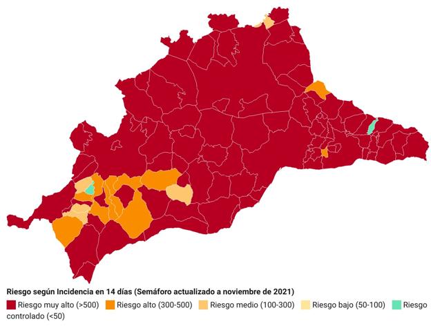 Pueblo a pueblo: Contagios del Covid-19 en Málaga