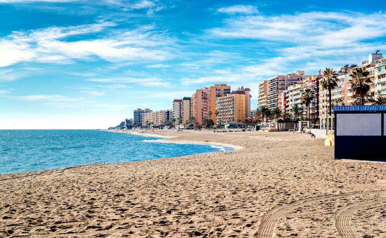 Playa en Málaga. 