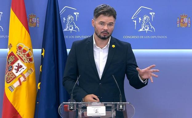 Rufián: «La guerra sucia en el PP da para ilegalizar el partido»