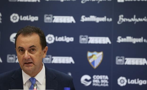 José María Muñoz: «Si no atajamos la desviación del límite salarial, el Málaga estará en Segunda B en un año»