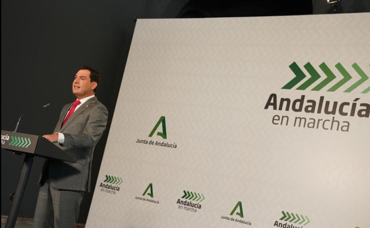 Moreno anuncia la inversión de 3.450 millones de euros en obra pública para dinamizar el empleo