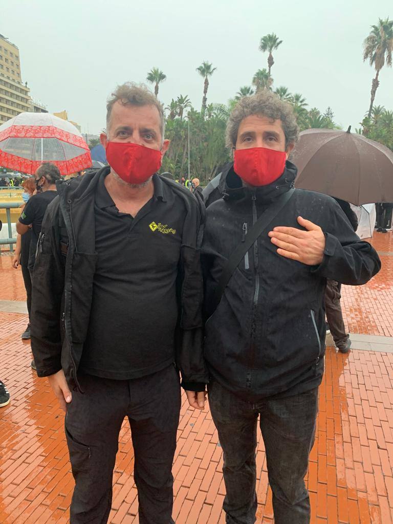 La protesta transcurrió por el Centro de Málaga. 