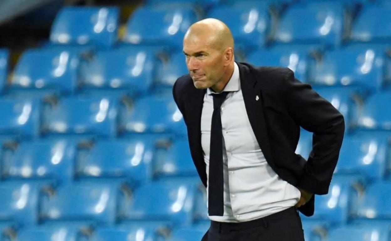 Zinedine Zidane, entrenador del Real Madrid. 