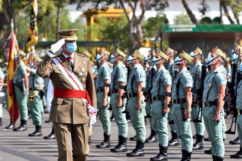 El Rey, en el acto celebrado en Viator este domingo. 