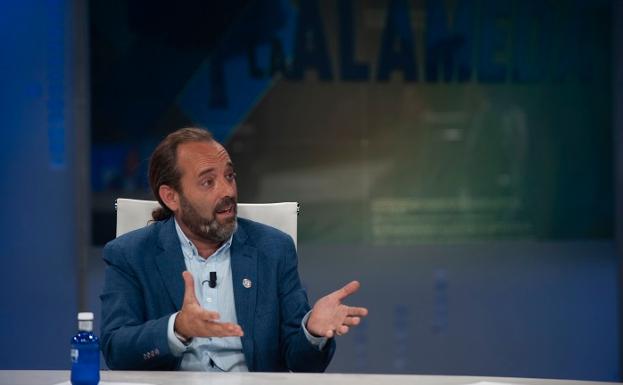 Juan Cassá en su paso por 'La Alameda', después de estar dos años sin pisar un plató de televisión. 