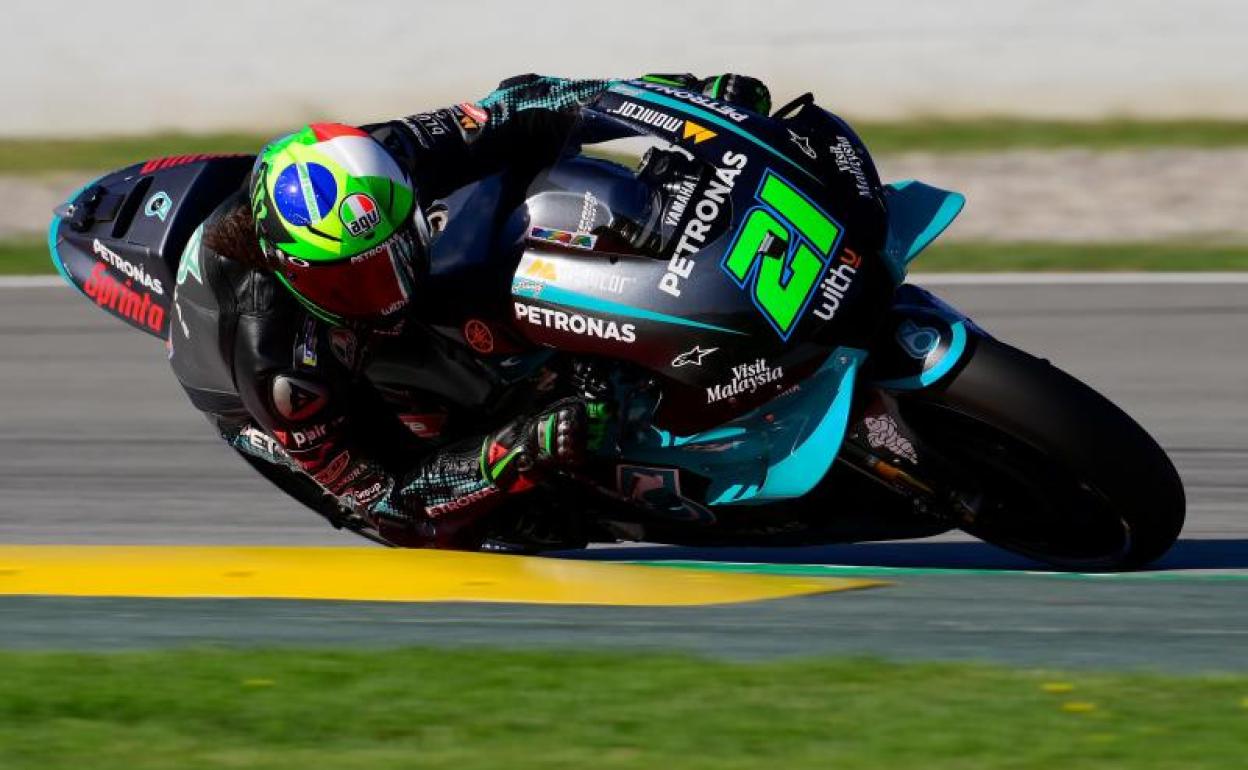 Franco Morbidelli, en el circuito de Montmeló. 