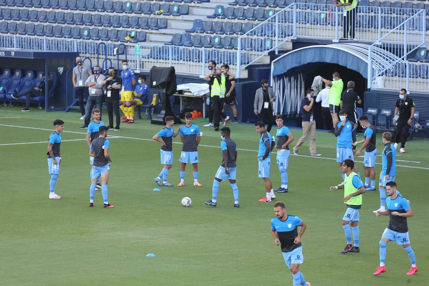 Momentos previos al inicio del partido 