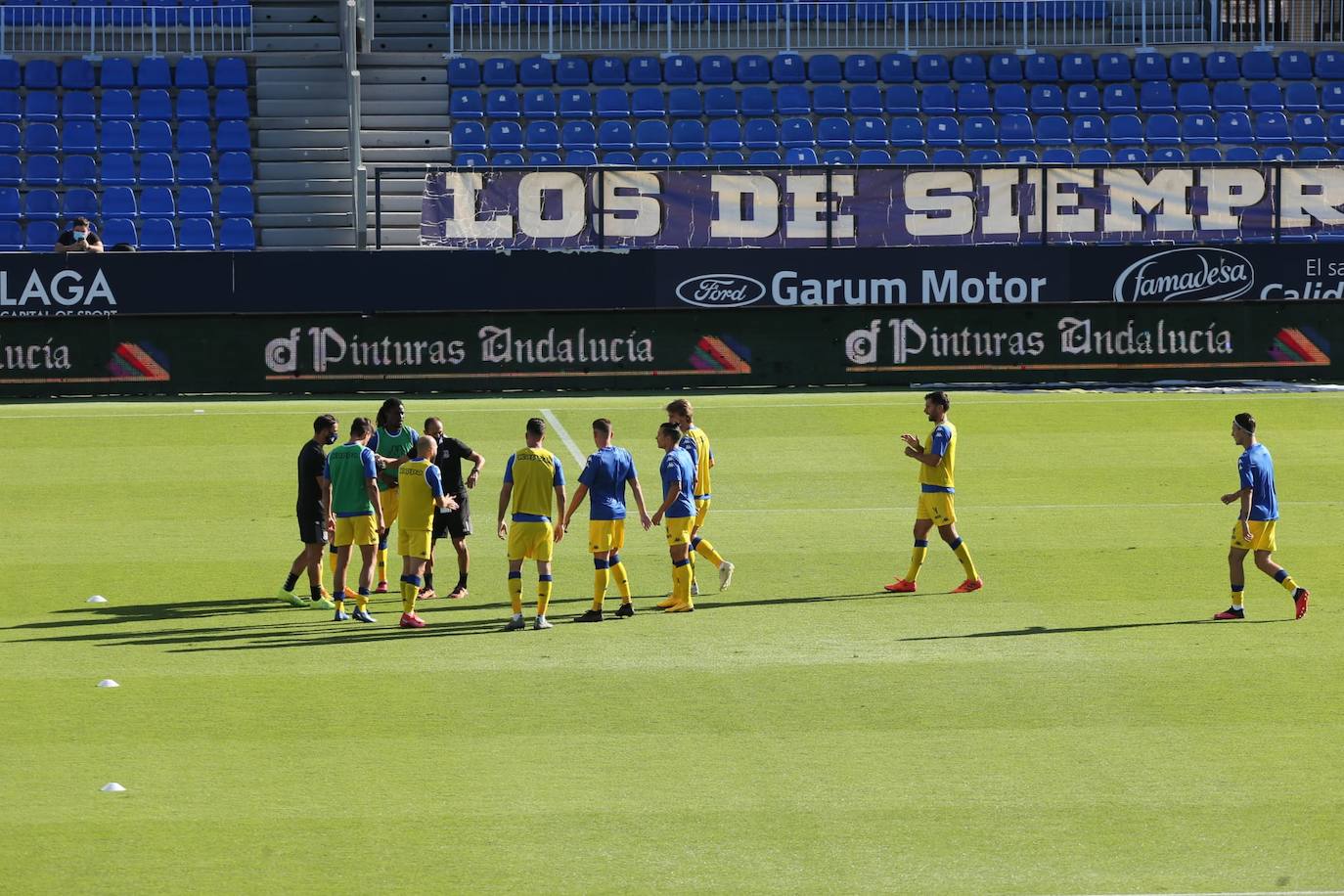 Momentos previos al inicio del partido 