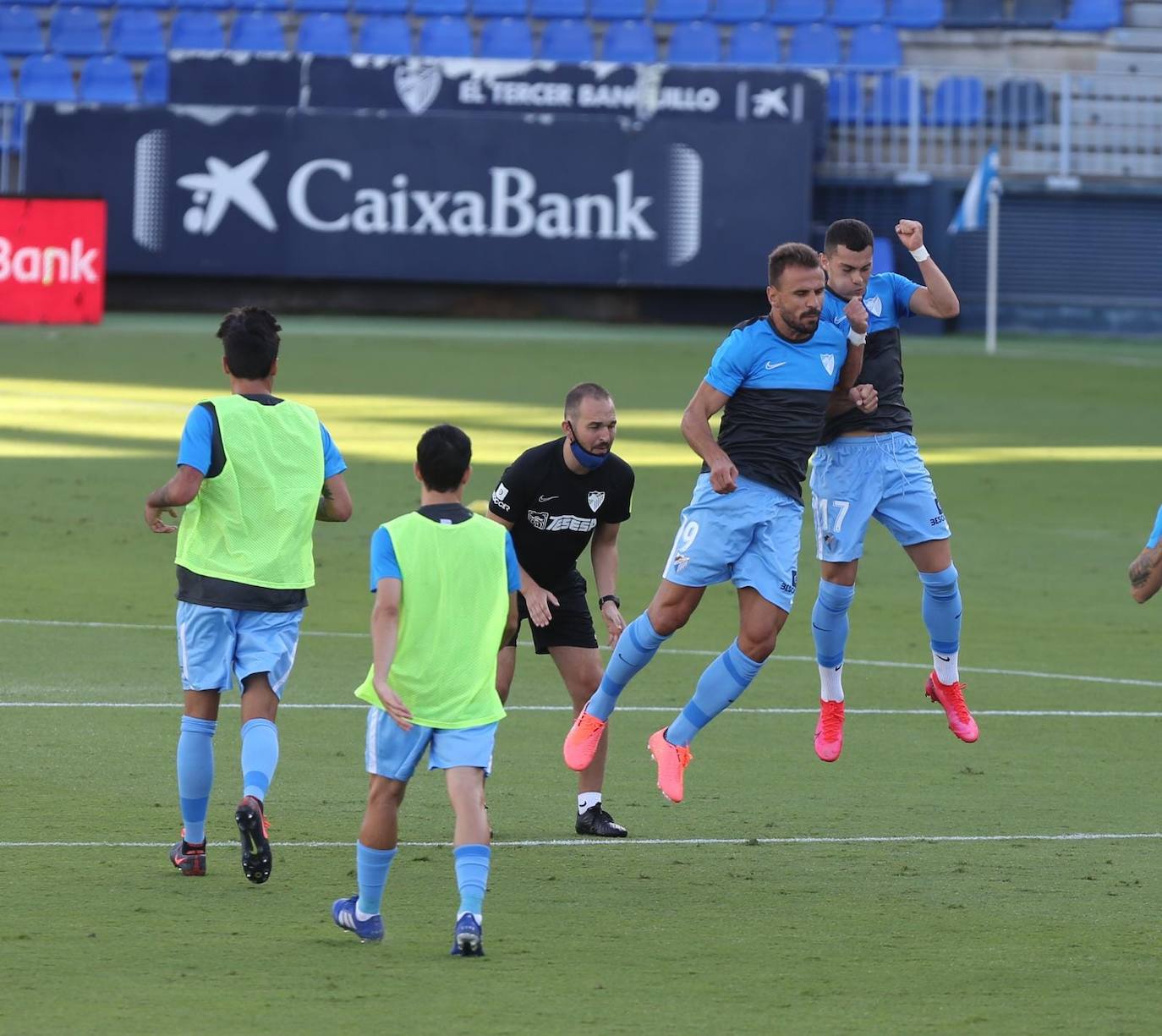 Momentos previos al inicio del partido 